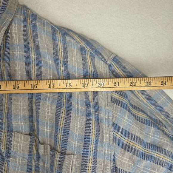 Vtg Cambridge Classics Mens Shirt Shacket Blue XL Flannel Winter Cold Gorpcore - Picture 6 of 13